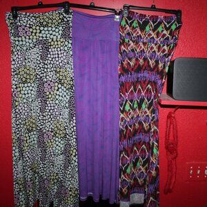 SET of 3 Extra Small LuLaRoe Maxi Skirts
